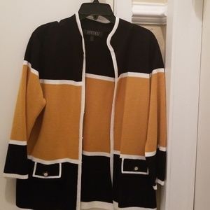 Color-block cardigan